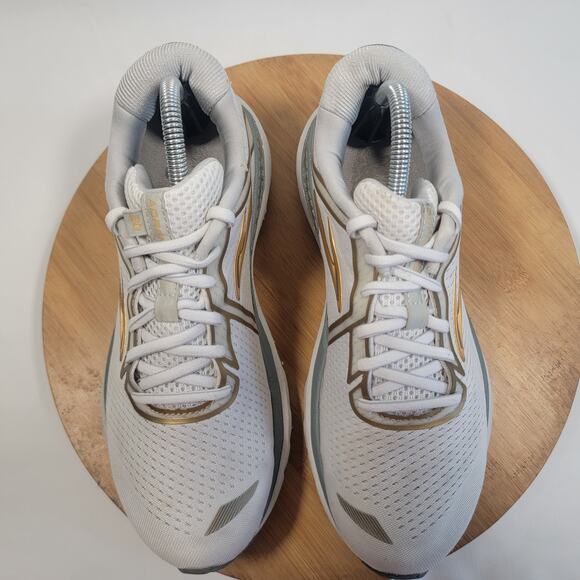 Brooks Adrenaline 20 Running Sneakers Shoes Women 10 White Gold - Picture 5 of 14